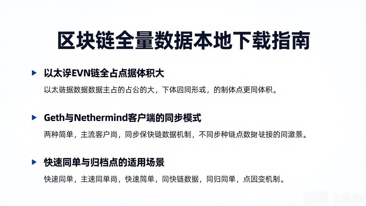 区块链全量数据本地下载指南