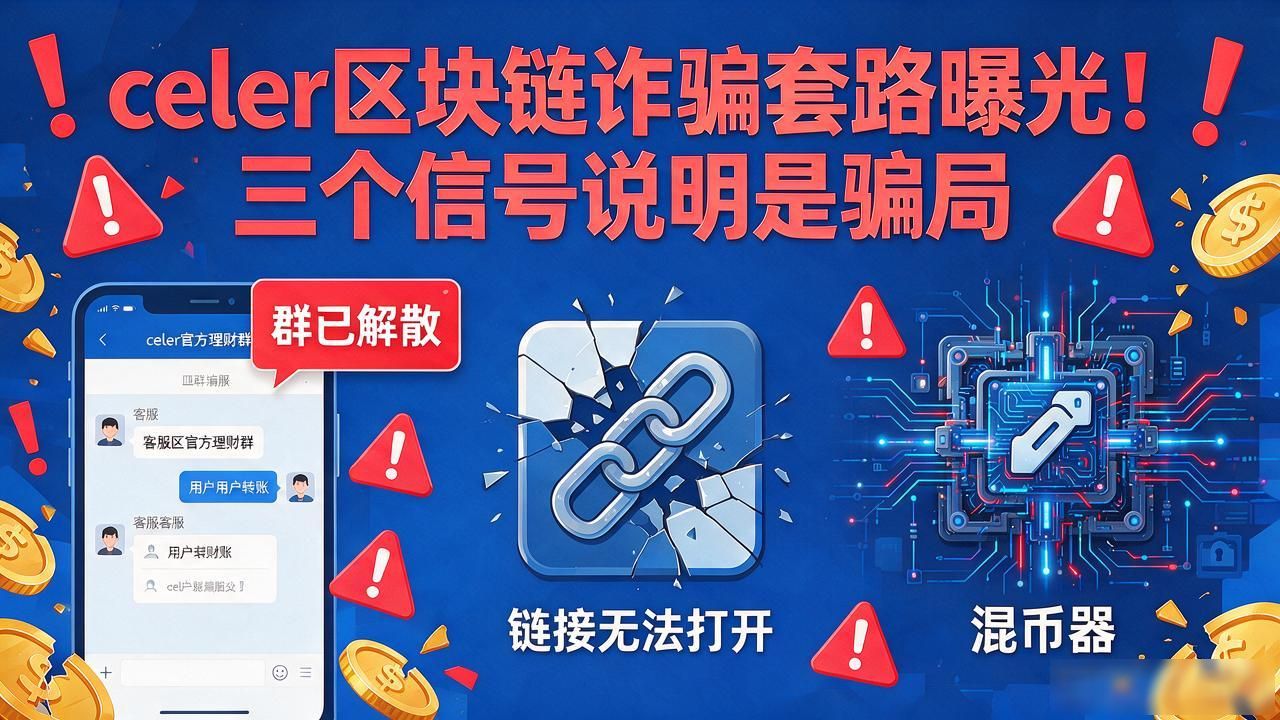 celer区块链诈骗套路曝光！三个信号说明是骗局